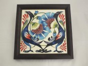 Moorcroft Pottery Tile of Smiles Plaque