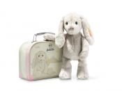 Steiff Hoppie rabbit in suitcase
